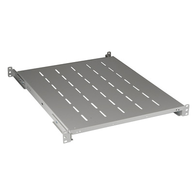 19 Zoll 1HE Fachboden fest, ET 350..450mm,,120 kg, Schranktiefe 600, RAL9005 19 Zoll 1HE Fachboden fest, ET 350..450mm,,120 kg, Schranktiefe 600, RAL9005