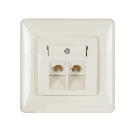 2 x UAE/Western 8/8 ISDN Unterputz Metalltragring, RAL1013 2 x UAE/Western 8/8 ISDN Unterputz Metalltragring, RAL1013