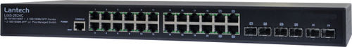 20-Port 10/100/1000T + 4x RJ45 /SFP Gigabit SNMP + 2GE SFP L2