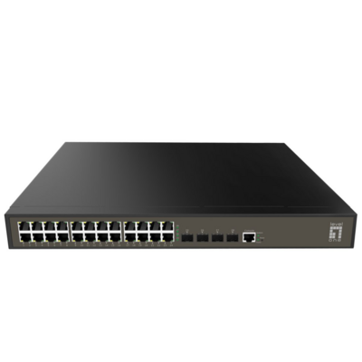 28-Port L3 Lite Managed Gigabit PoE Switch -- 4x10GbE SFP+ 24 PoE-Ausgänge 400W PoE-Leistung 28-Port L3 Lite Managed Gigabit PoE Switch -- 4x10GbE SFP+ 24 PoE-Ausgänge 400W PoE-Leistung