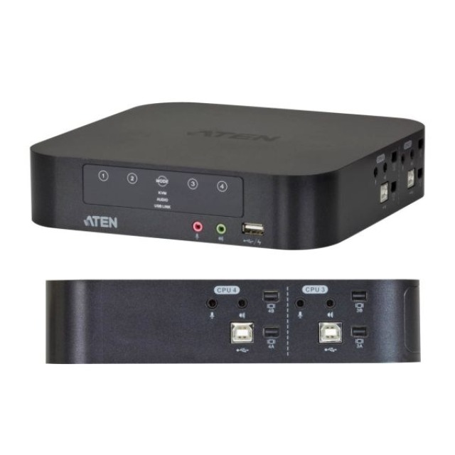 2Port KVM USB Mini DisplayPort- Audio-USB 2.0 Hub