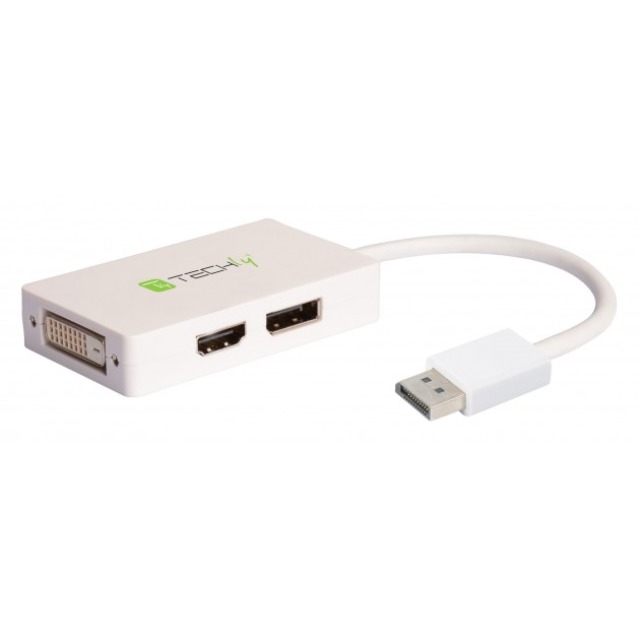 3-in-1 Adapter von DisplayPort auf DVI, HDMI und DP 3-in-1 Adapter von DisplayPort auf DVI, HDMI und DP