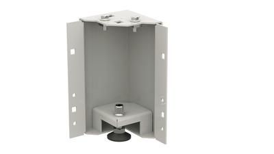 4 Sockelecken für PRO, nivellierbar -- H=200 mm, RAL9005 4 Sockelecken für PRO, nivellierbar -- H=200 mm, RAL9005