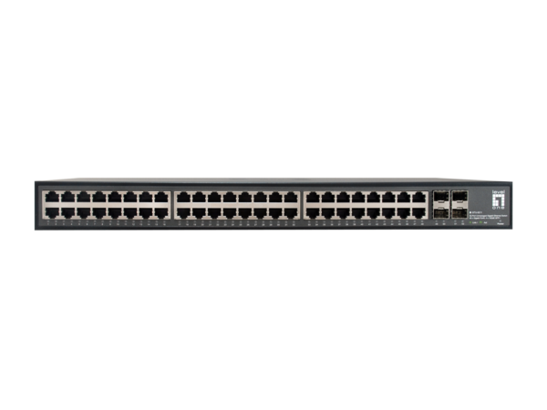 48-Port Gigabit Ethernet Switch unmanaged, 10/100/1000 Mbps, +4x10GB SFP+