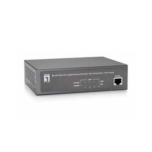 5-Port-Gigabit Ethernet-PoE-Switch, (65W) 5-Port-Gigabit Ethernet-PoE-Switch, (65W)
