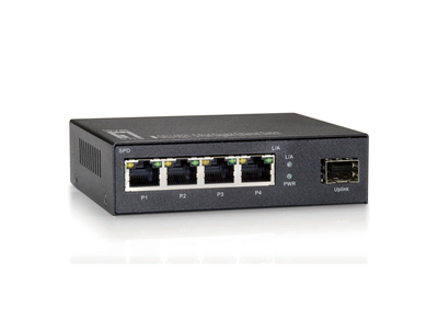 5-Port Gigabit Ethernet Switch, 4x RJ45, 1x GE SFP 5-Port Gigabit Ethernet Switch, 4x RJ45, 1x GE SFP