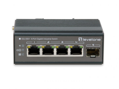 5-Port-Gigabit-Switch, DIN-Schiene -- Industrial Switch