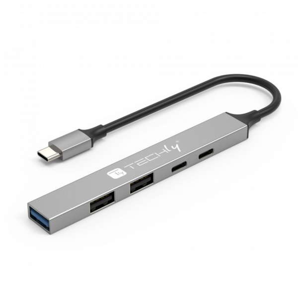 5-Port USB-A/USB-C? Slim Hub,1xUSB-A(5Gbit), 2xUSB-A+1xUSB-C(480Mbps) 1xPD