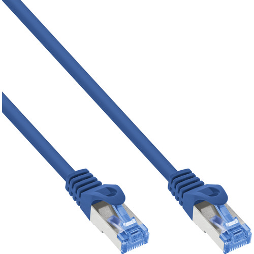 50er B-Pack InLine® Cat.6A S/FTP LSZH Patchkabel, CCA, blau, 2m Patchkabel RJ45