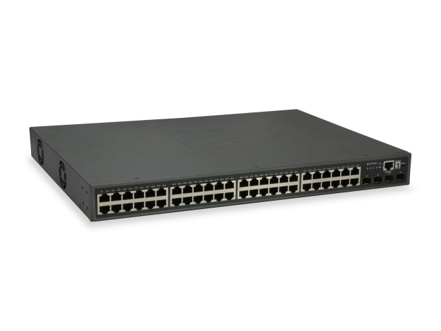 52 Port L3 Lite Managed Gigabit PoE Switch, 4x 10GbE SFP+, 48 PoE-Ausgänge, 400W 52 Port L3 Lite Managed Gigabit PoE Switch, 4x 10GbE SFP+, 48 PoE-Ausgänge, 400W