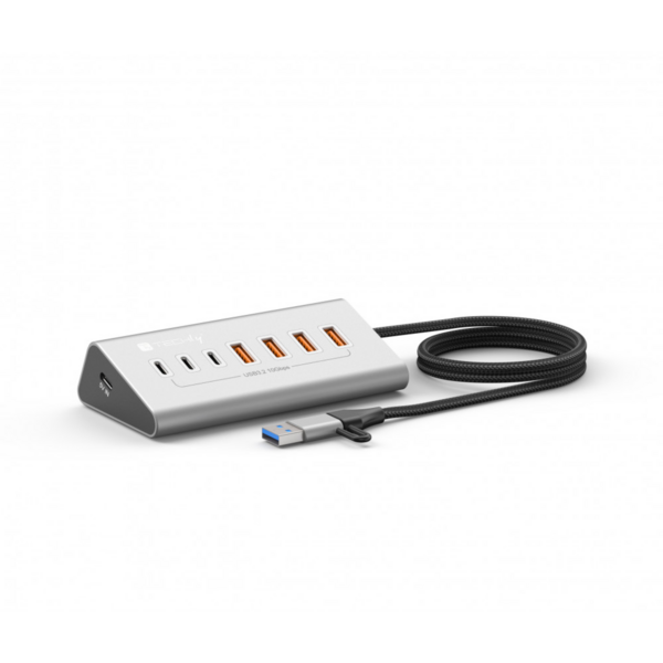 7-Port Hub USB-A/USB-C? 3.2 Gen2, 1m USB-A/C Kabel, 4xUSB-A+3xUSB-C(10Gbps)