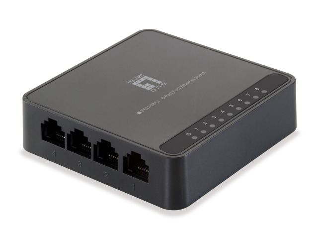 8-Port Fast Ethernet Switch, ultrakompakt, 