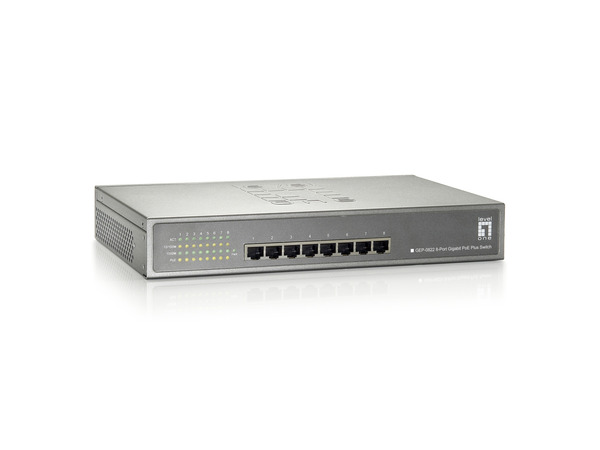 8-Port Gigabit Ethernet PoE+ Switch, (240W) LAN Switch