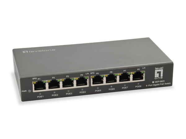8-Port-Gigabit-PoE-Switch,802.3at/af, PoE, 120W LAN Switch