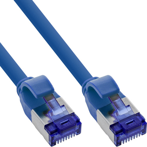90er B-Pack InLine® Slim Cat.6A S/FTP LSZH Patchkabel blau 2m Patchkabel RJ45