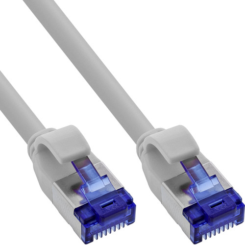 90er B-Pack InLine® Slim Cat.6A S/FTP LSZH Patchkabel grau 2m Patchkabel RJ45