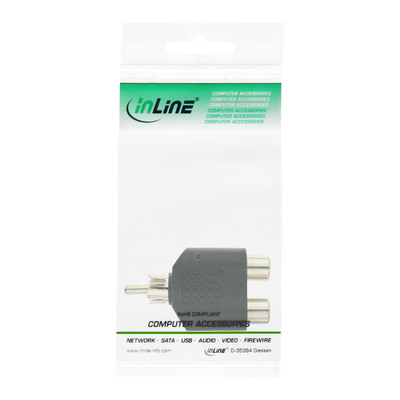 InLine® Audio Adapter, Cinch Stecker an 2x Cinch Buchse (Produktbild 3)