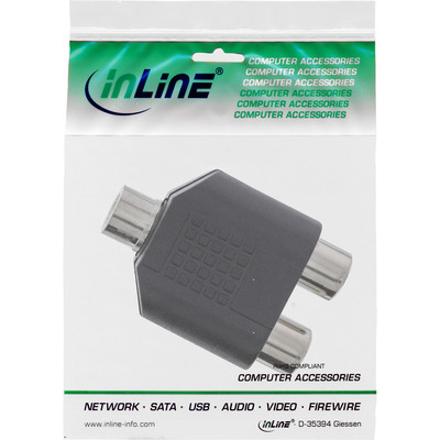 InLine® Audio Adapter, 3,5mm Klinke Stecker an 1x Cinch Buchse, Mono (Produktbild 3)