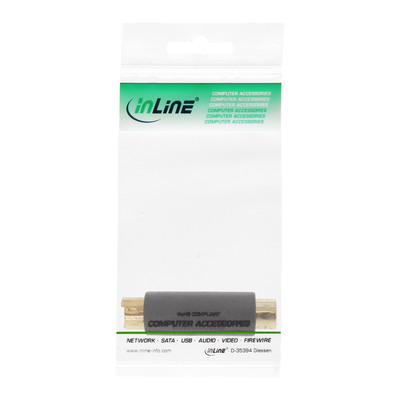 InLine® S-VHS Adapter aktiv, 4pol Mini DIN Stecker an Cinch Buchse, vergoldet (Produktbild 3)