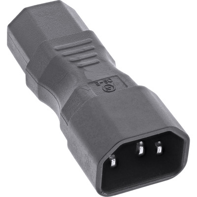 InLine® Netzadapter IEC 60320 C14 / C13, 3pol. Kaltgeräte (Produktbild 2)