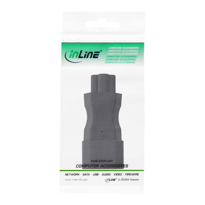 InLine® Netzadapter IEC 60320 C14 / C5, 3pol. Kaltgeräte / Notebook (Produktbild 3)
