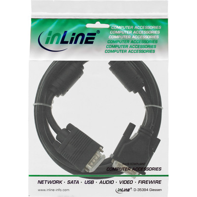 InLine® DVI-A Kabel, analog 12+5 Stecker auf 15pol HD Stecker VGA, 5m (Produktbild 2)