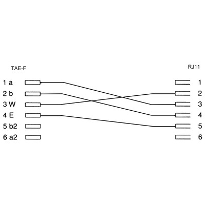 InLine® TAE-F Adapter, TAE-F Stecker auf RJ11 Buchse, für Import Telefone (Produktbild 2)
