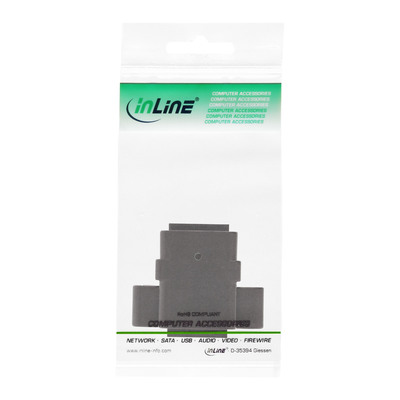 InLine® Patchkabelkupplung Cat.6, UTP, 2x RJ45 Buchse, zum Einbau (Produktbild 3)