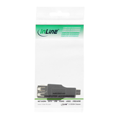InLine® Micro-USB OTG Adapter, Micro-B Stecker an USB A Buchse (Produktbild 3)