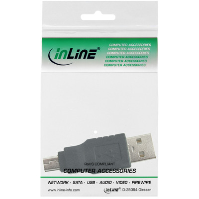 InLine® USB 2.0 Adapter, Stecker A auf Mini-5pol Stecker (Produktbild 3)