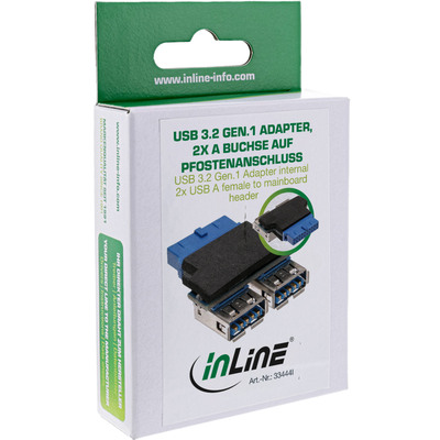 InLine® USB 3.0 Adapter, 2x Buchse A auf Pfostenanschluss (Produktbild 3)