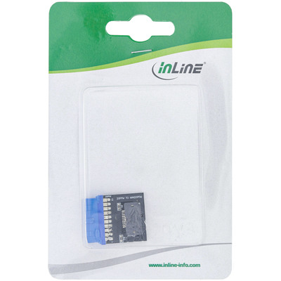 InLine® USB 3.0 zu USB 3.1 Frontpanel Key-A Adapter intern (Produktbild 3)