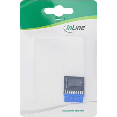 InLine® USB 3.0 zu USB 3.1 Frontpanel Key-B Adapter intern (Produktbild 3)