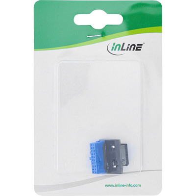 InLine® USB 3.0 zu USB 3.1 Frontpanel Key-A Adapter gerade intern (Produktbild 3)