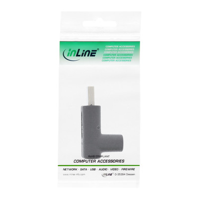 InLine® USB 3.2 Gen.2 Adapter, USB-C Stecker an C Buchse, oben/unten gewinkelt (Produktbild 3)