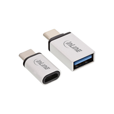 InLine® USB Adapter-Set USB-C an USB 2.0 Micro-B & USB 3.2 Gen.1 USB-A (Produktbild 2)
