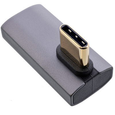 InLine® USB4 Adapter, USB-C Stecker/Buchse vertikal rechts/links gewinkelt (Produktbild 2)