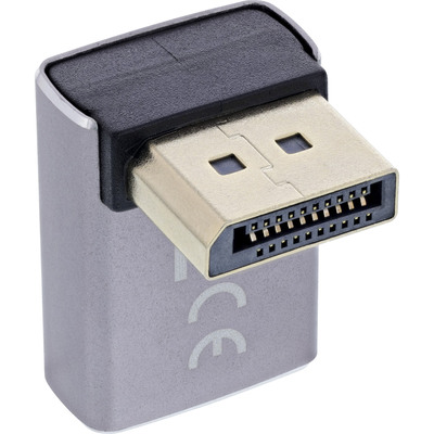 InLine® DisplayPort 1.4 Adapter, DisplayPort Stecker / Buchse, 90° oben, 8K UHD (Produktbild 2)