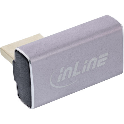 InLine® DisplayPort 1.4 Adapter, DisplayPort St/ Bu, 90° vertikal rechts, 8K UHD (Produktbild 2)