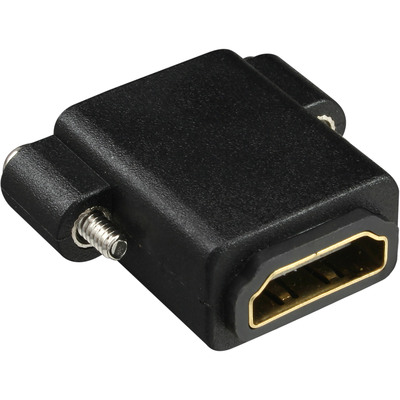InLine® HDMI Adapter zum Einbau mit Gewinde, A Buchse/Buchse,vergoldete Kontakte (Produktbild 2)