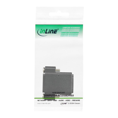 InLine® HDMI Adapter zum Einbau mit Gewinde, A Buchse/Buchse,vergoldete Kontakte (Produktbild 3)