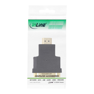 InLine® HDMI-DVI Adapter, HDMI Stecker auf DVI Buchse, 4K2K (Produktbild 3)