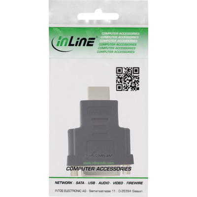 InLine® HDMI-DVI Adapter, HDMI Stecker auf DVI Buchse, 4K2K (Produktbild 3)