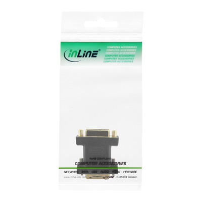 InLine® DVI-D Adapter, Digital 24+5 Buchse an DVI-D 24+1 Stecker, verg. Kontakte (Produktbild 3)