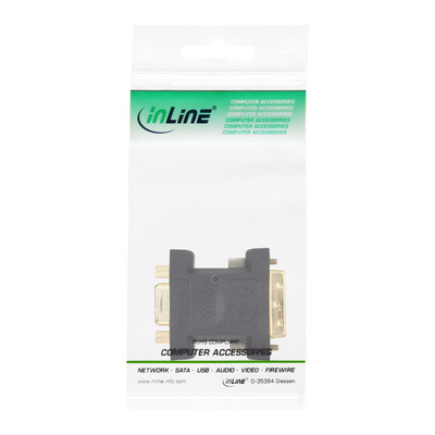InLine® DVI-A Adapter, Analog 12+5 Stecker auf 15pol HD Buchse (VGA), vergoldet (Produktbild 3)