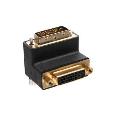 InLine® DVI-I Adapter, 90° gewinkelt, digital+analog 24+5 Stecker / Buchse (Produktbild 2)