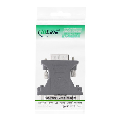 InLine® DVI-A Adapter, Analog 24+5 Buchse auf 15pol HD Stecker (VGA) (Produktbild 3)