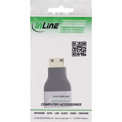 InLine® HDMI Adapter, HDMI A Buchse / Mini HDMI C Stecker, 8K UHD (Produktbild 3)