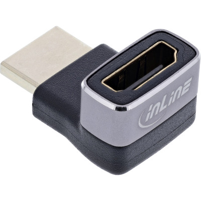 InLine® HDMI Adapter, HDMI A Stecker / Buchse, 90° oben, 8K UHD (Produktbild 2)