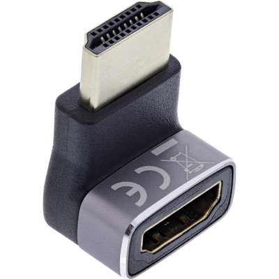 InLine® HDMI Adapter, HDMI A Stecker / Buchse, 90° oben, 8K UHD (Produktbild 3)
